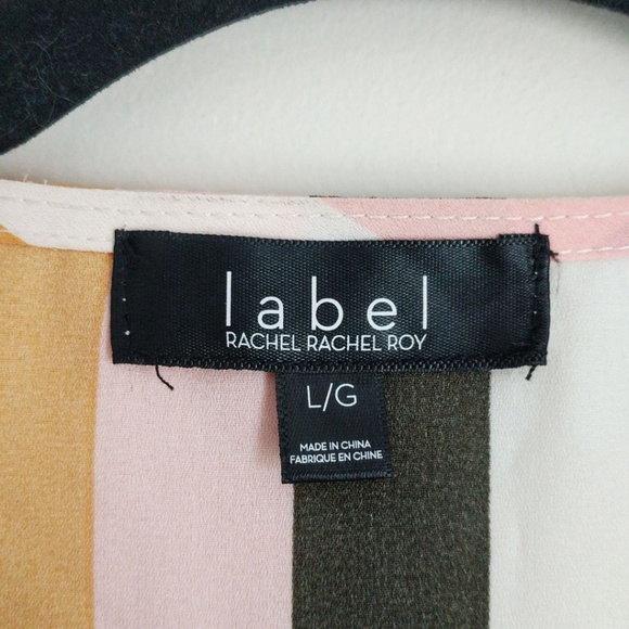 Rachel Roy Multi Stripe Sleeveless Surplice - Picture 2 of 5